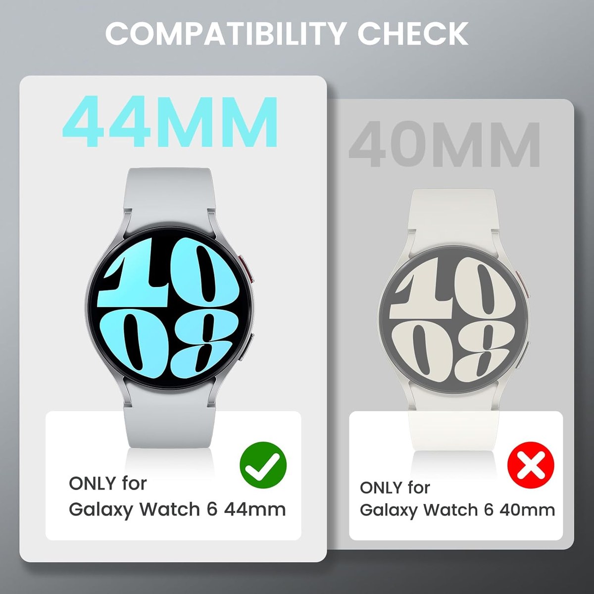 Goton 2-in-1 Case with Screen Protector for Galaxy Watch photo 2
