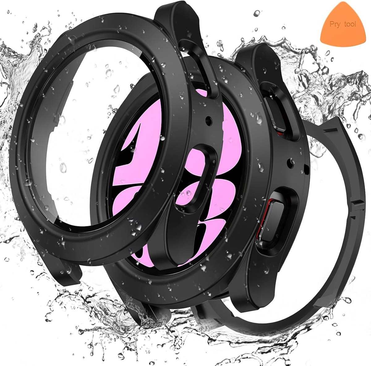 Goton 2-in-1 Case with Screen Protector for Galaxy Watch