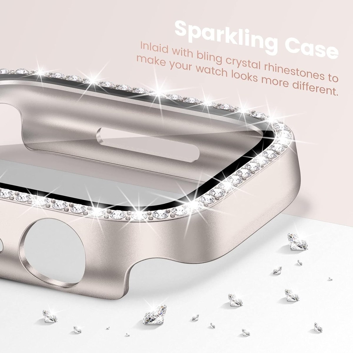 Goton 2-Pack Bling Cases with Screen Protector for Apple Watch photo 3