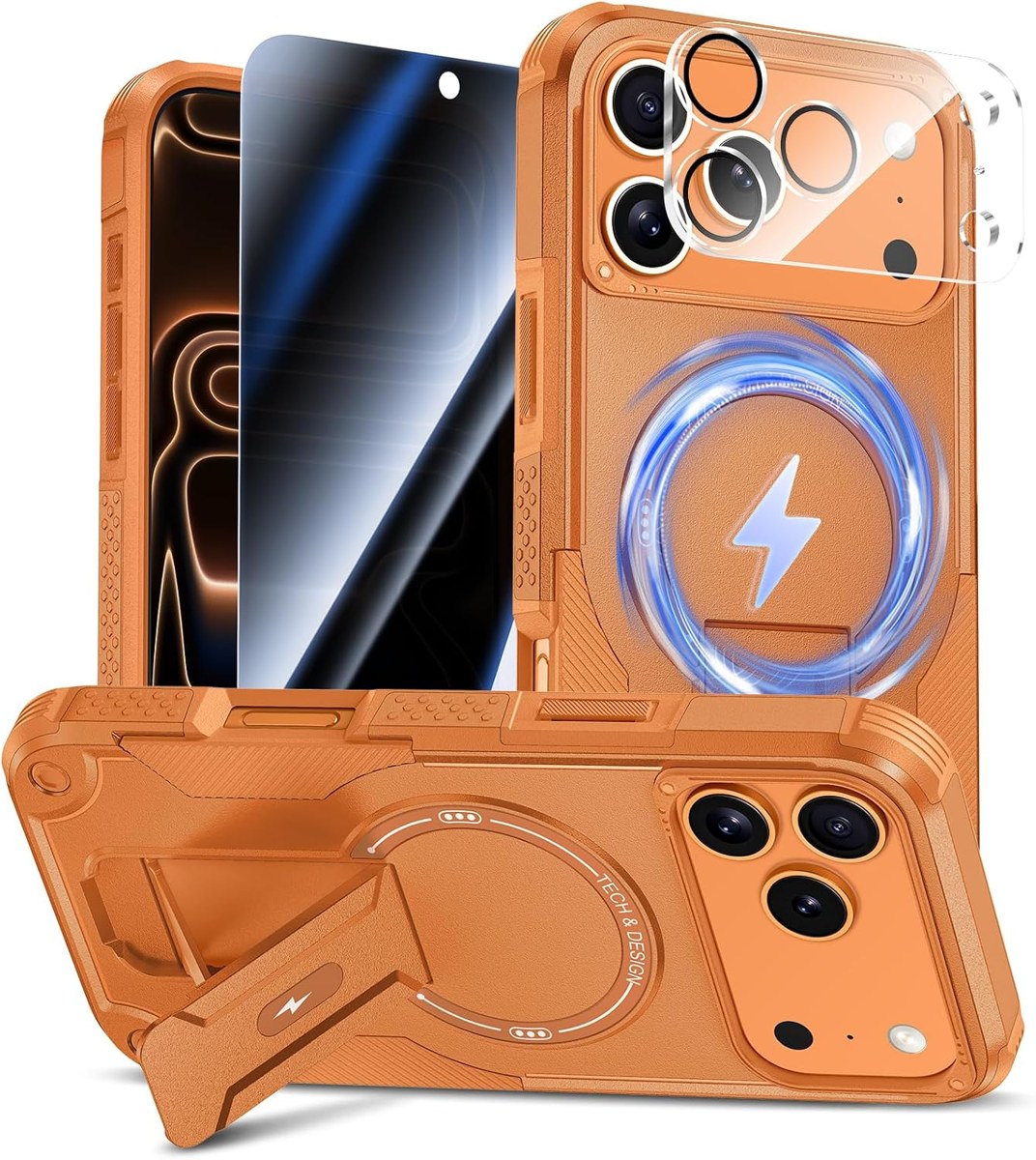 Goton 3-in-1 iPhone Case with Privacy Screen Protector
