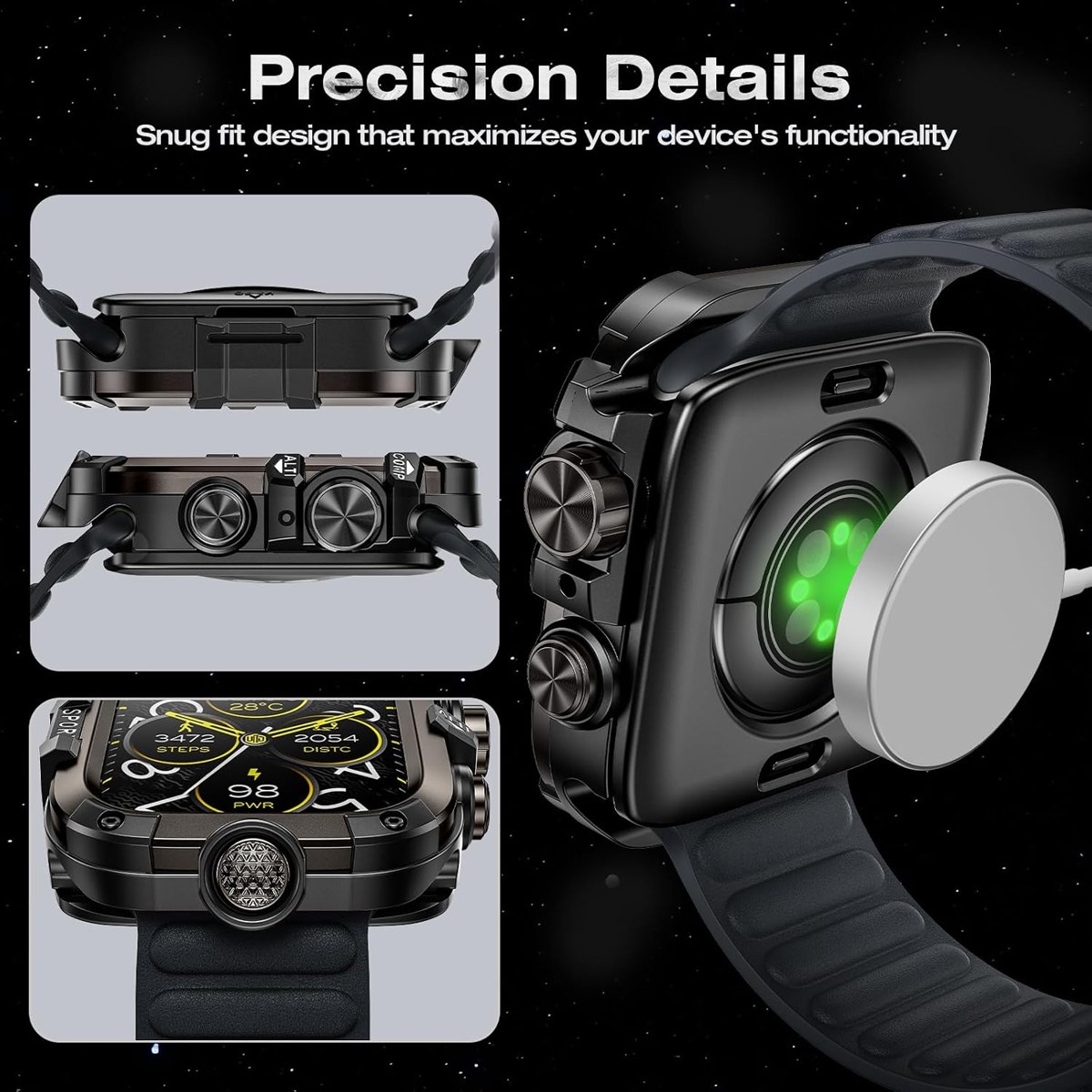 Goton 3-in-1 Metal + PC Case for Apple Watch photo 6