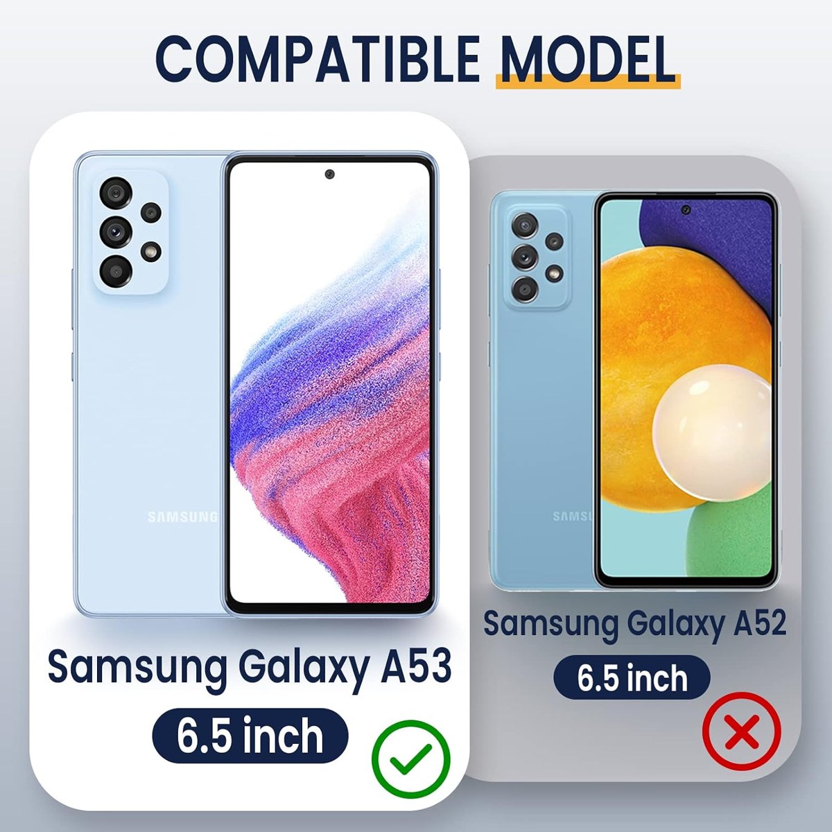 Goton Galaxy A53 5G Case with Camera Cover and Ring photo 2