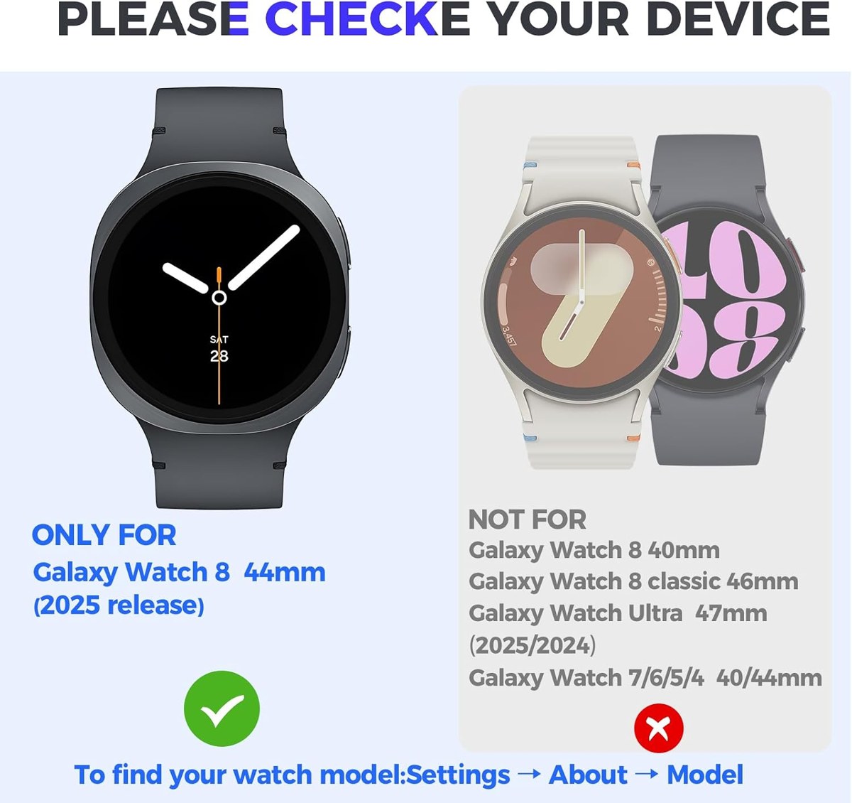 Goton Galaxy Watch 8 & 9 TPU Case with 2 Glasses photo 2
