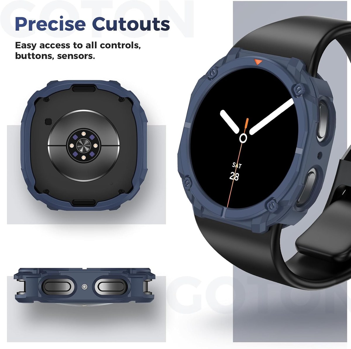 Goton Galaxy Watch 8 & 9 TPU Case with 2 Glasses photo 5