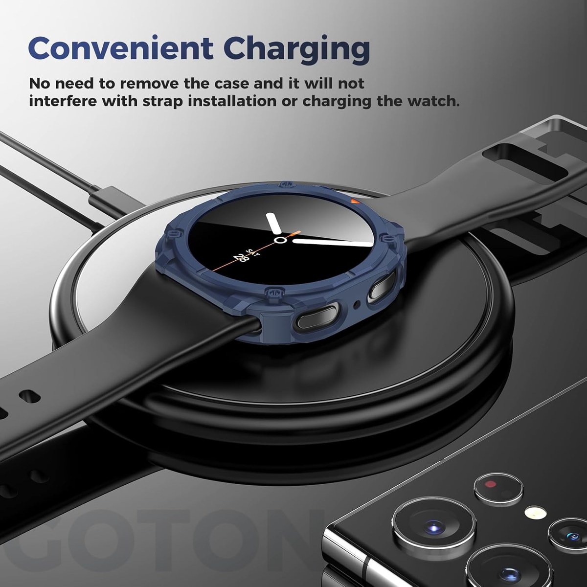 Goton Galaxy Watch 8 & 9 TPU Case with 2 Glasses photo 6