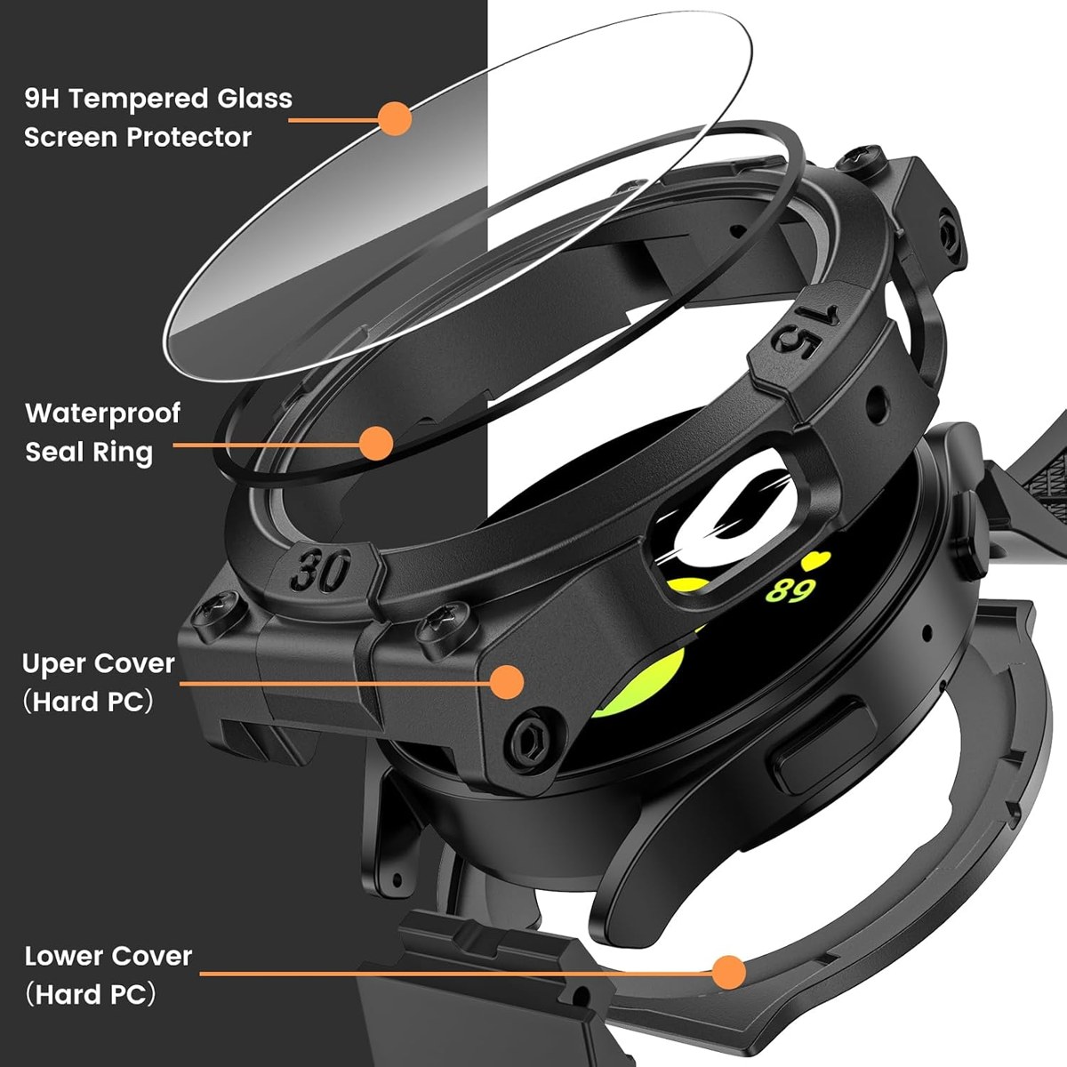 Goton 3-in-1 Case and Band for Galaxy Watch photo 4
