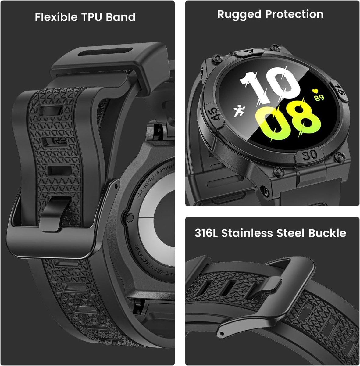 Goton 3-in-1 Case and Band for Galaxy Watch photo 6