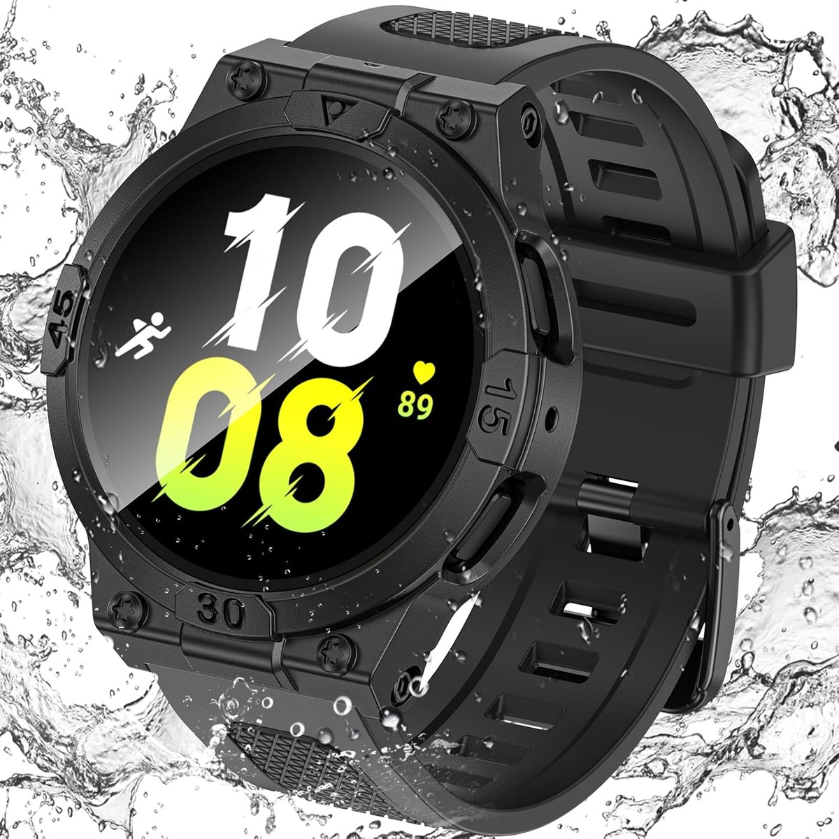 Goton 3-in-1 Case and Band for Galaxy Watch