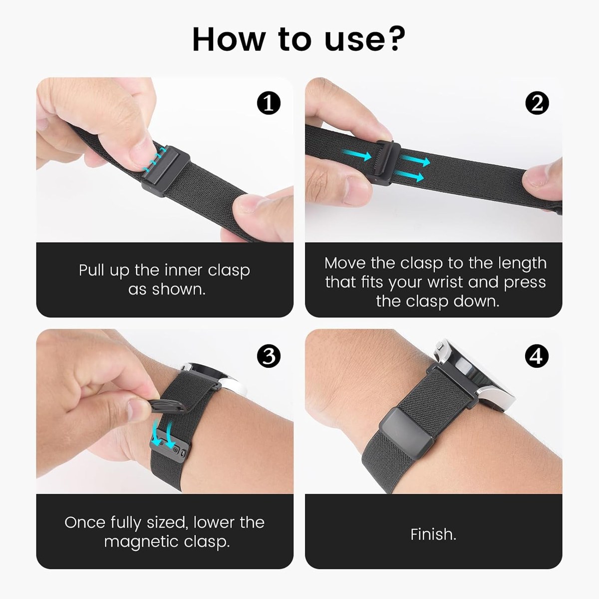 Goton Magnetic Stretch Nylon Band for Galaxy Watch photo 6