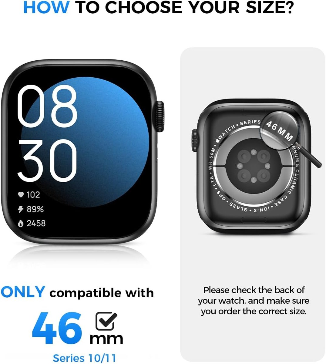 Goton IP67 Waterproof Case with Glass for Apple Watch photo 2