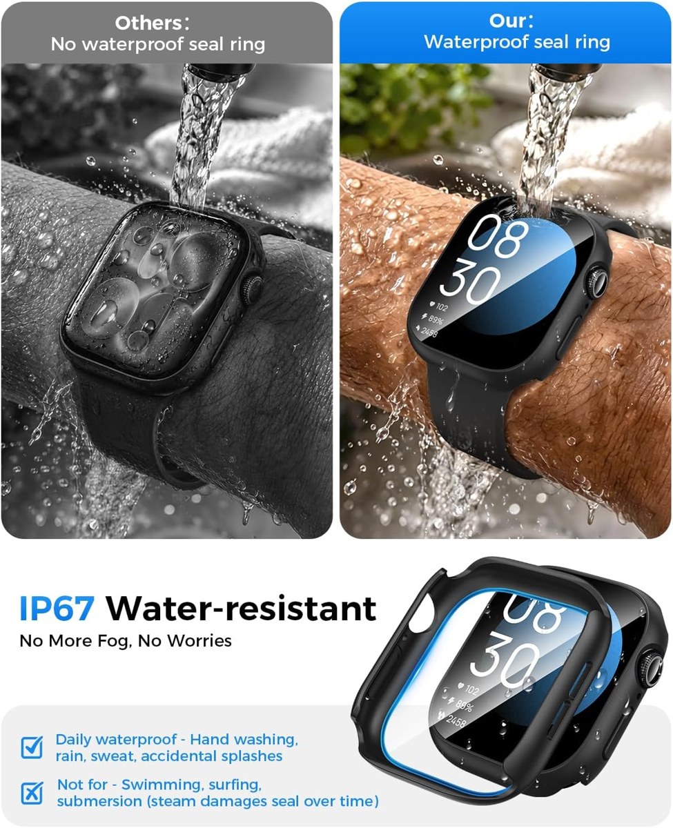 Goton IP67 Waterproof Case with Glass for Apple Watch photo 3