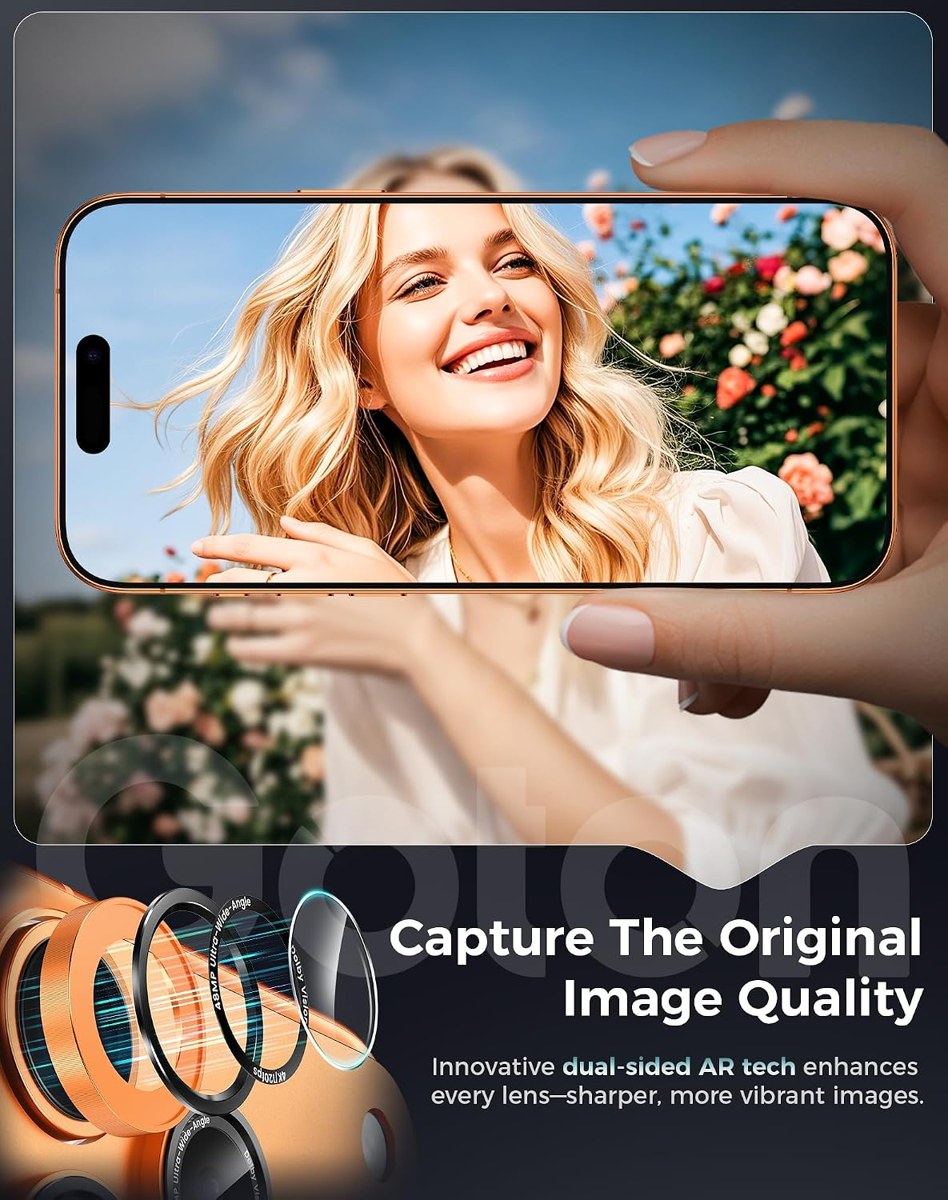 Goton Metal Camera Lens Protector for iPhone 17 photo 5
