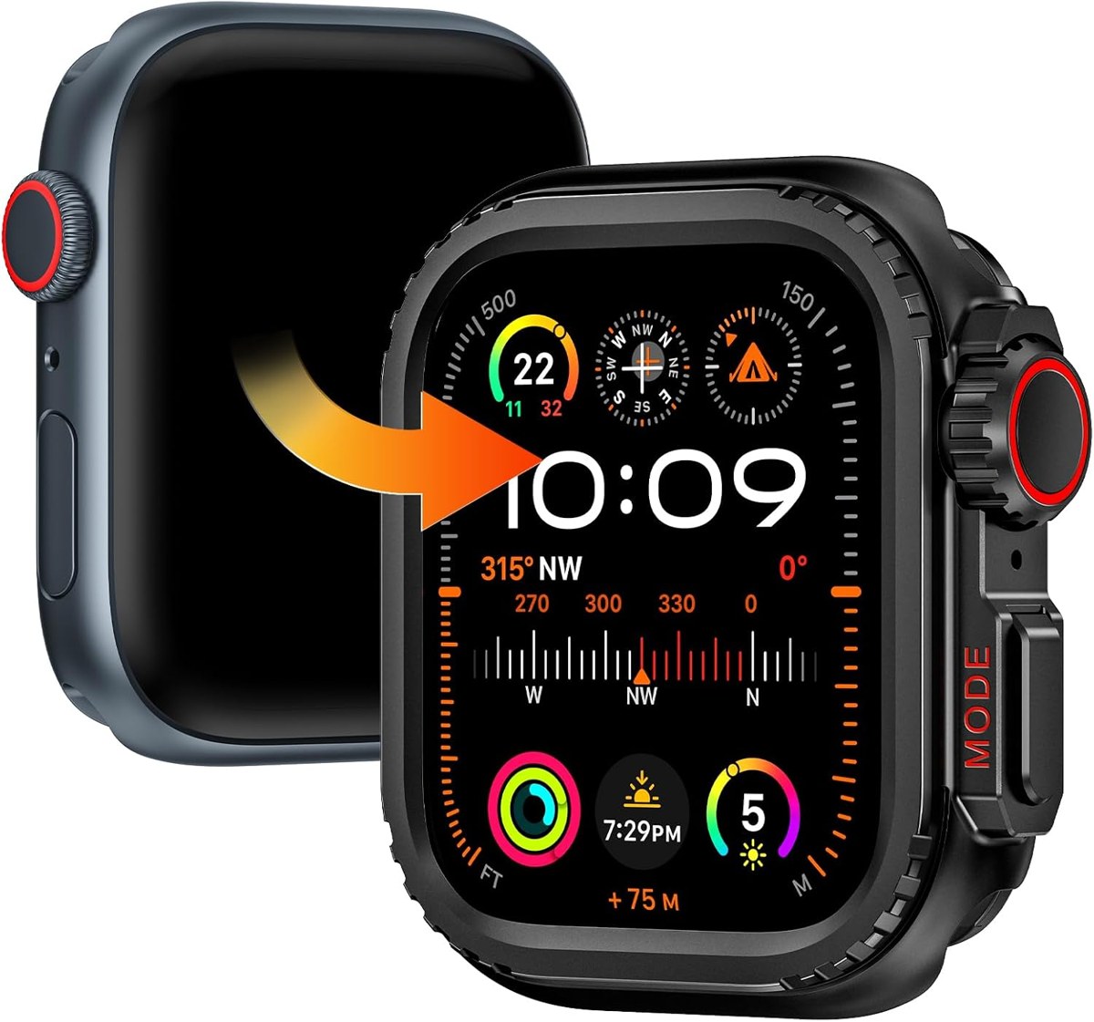 Goton Metal Ultra-Look Case for Apple Watch