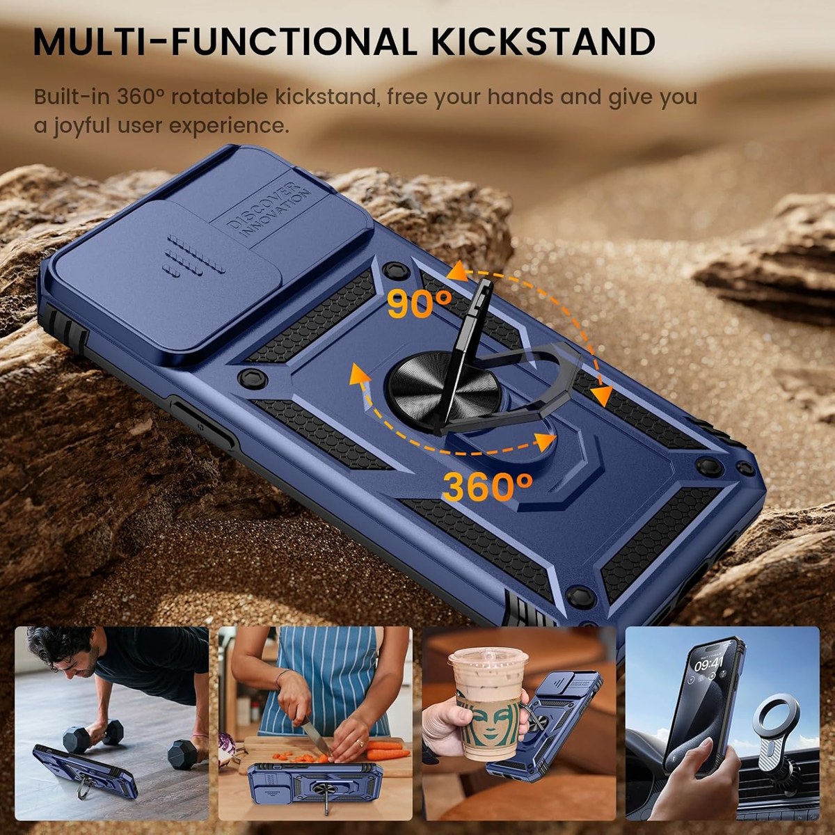 Goton Slide Camera Case with Ring Stand and Screen Protector photo 4
