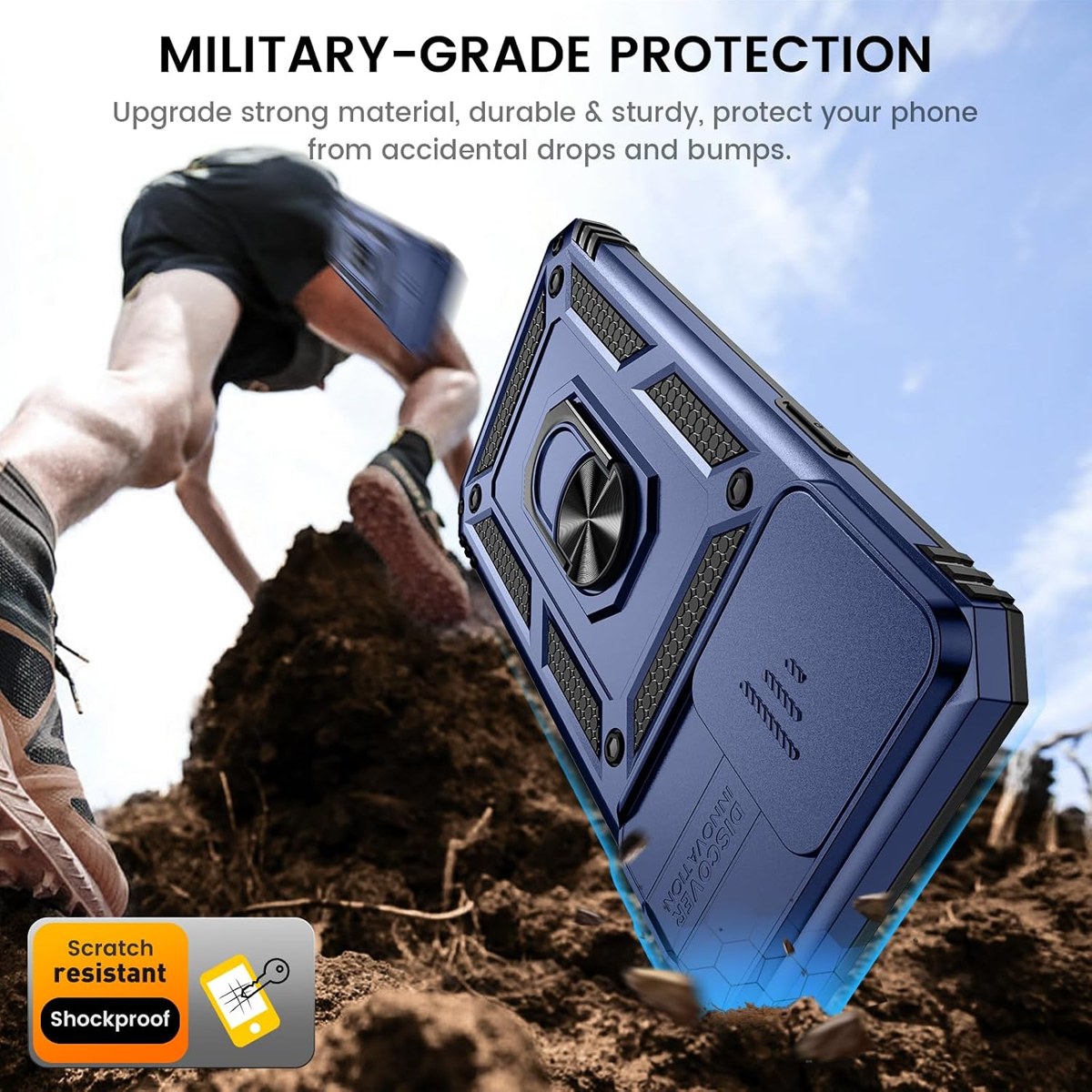 Goton Slide Camera Case with Ring Stand and Screen Protector photo 5